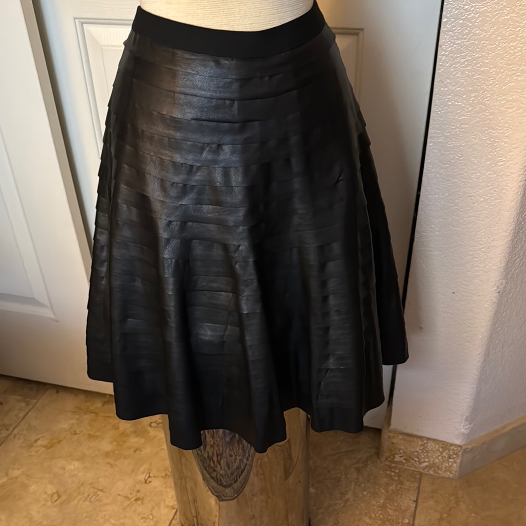 Elegant Black A-Line Skirt